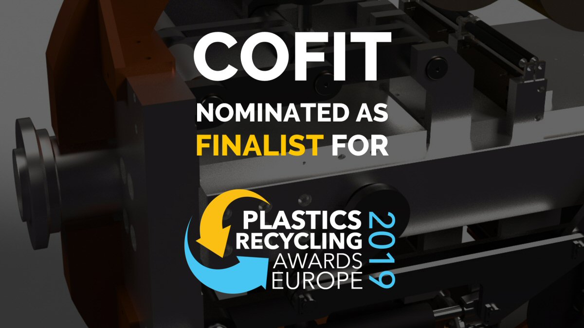Plastics Recycling Awards Europe 2019: Cofit to be finalist