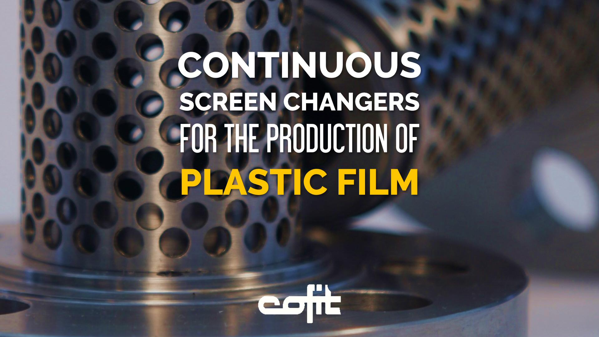Continuous screen changers for the production of plastic film