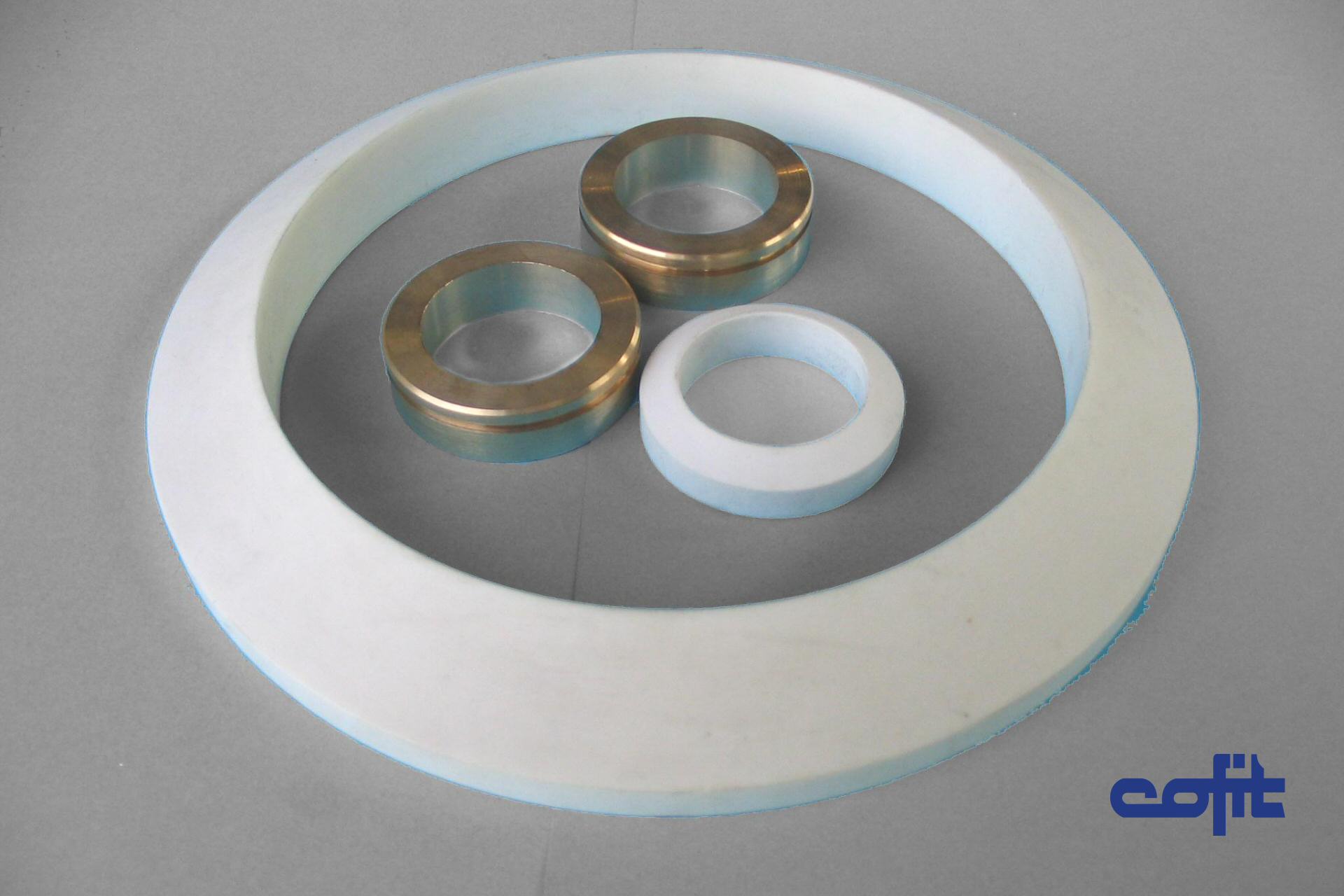 Bronze and teflon rings - Cofit